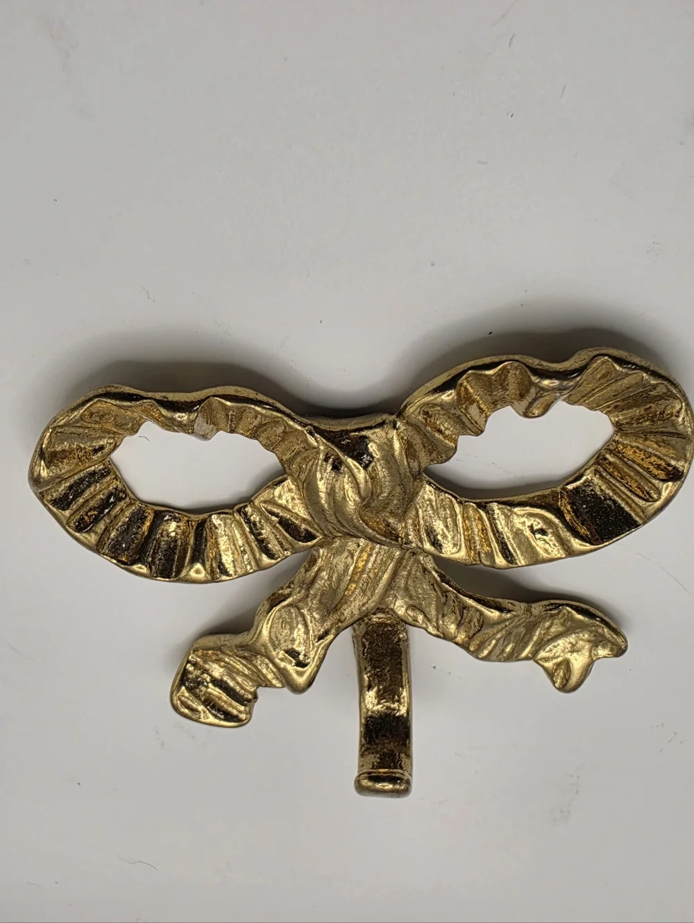 Gold Brass Bow-Knot Wall Hook‎ Coquette Cottagecore Decor Vintage Boho